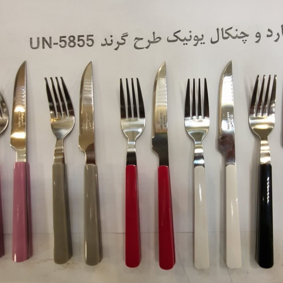 کارد و چنگال یونیک اصلی کاردچنگال یونیکR چاقوچنگال چاقو و چنگال کاردتک12تایی چاقوتک میوه  