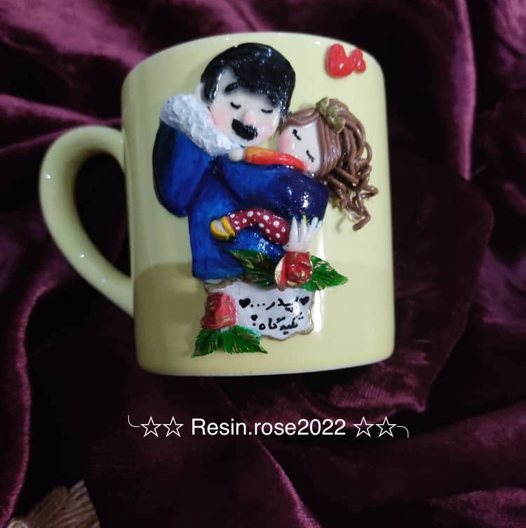 ماگ خمیری و رزینی روز پدر 