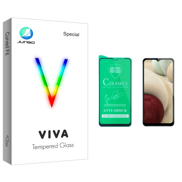 محافظ صفحه نمایش سرامیکی جانبو مدل Viva Glass مناسب برای گوشی موبایل سامسونگ Galaxy A12 | کالا برتری