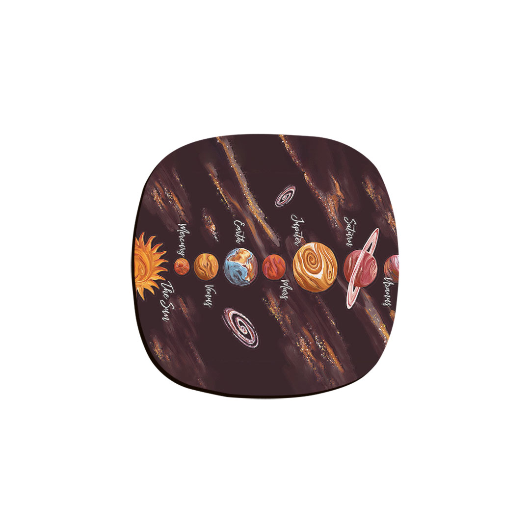 زیر لیوانی ترمه طراحان ایده مدل سیارات رنگی کد cfp1535