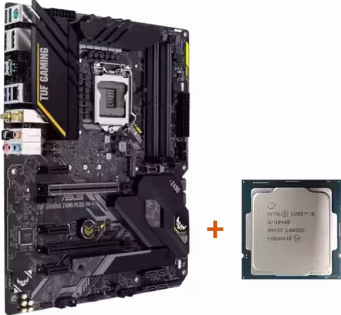 باندل مادربرد ASUS TUF GAMING Z490 PLUS WIFI به همراه پردازنده INTEL CORE I5 10400