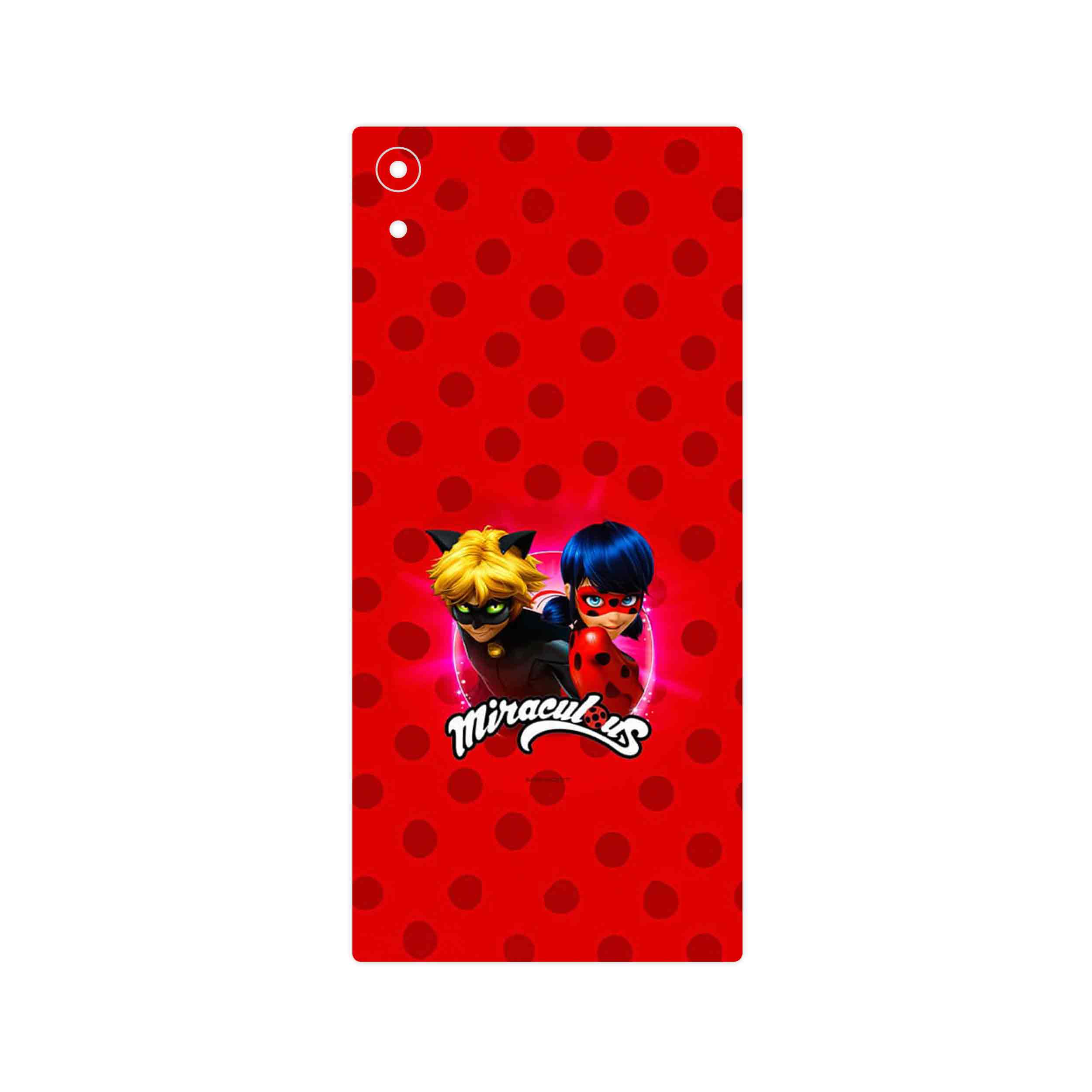برچسب پوششی ماهوت مدل Ladybug and Cat Noir مناسب برای گوشی موبایل سونی Xperia XA1 Ultra
