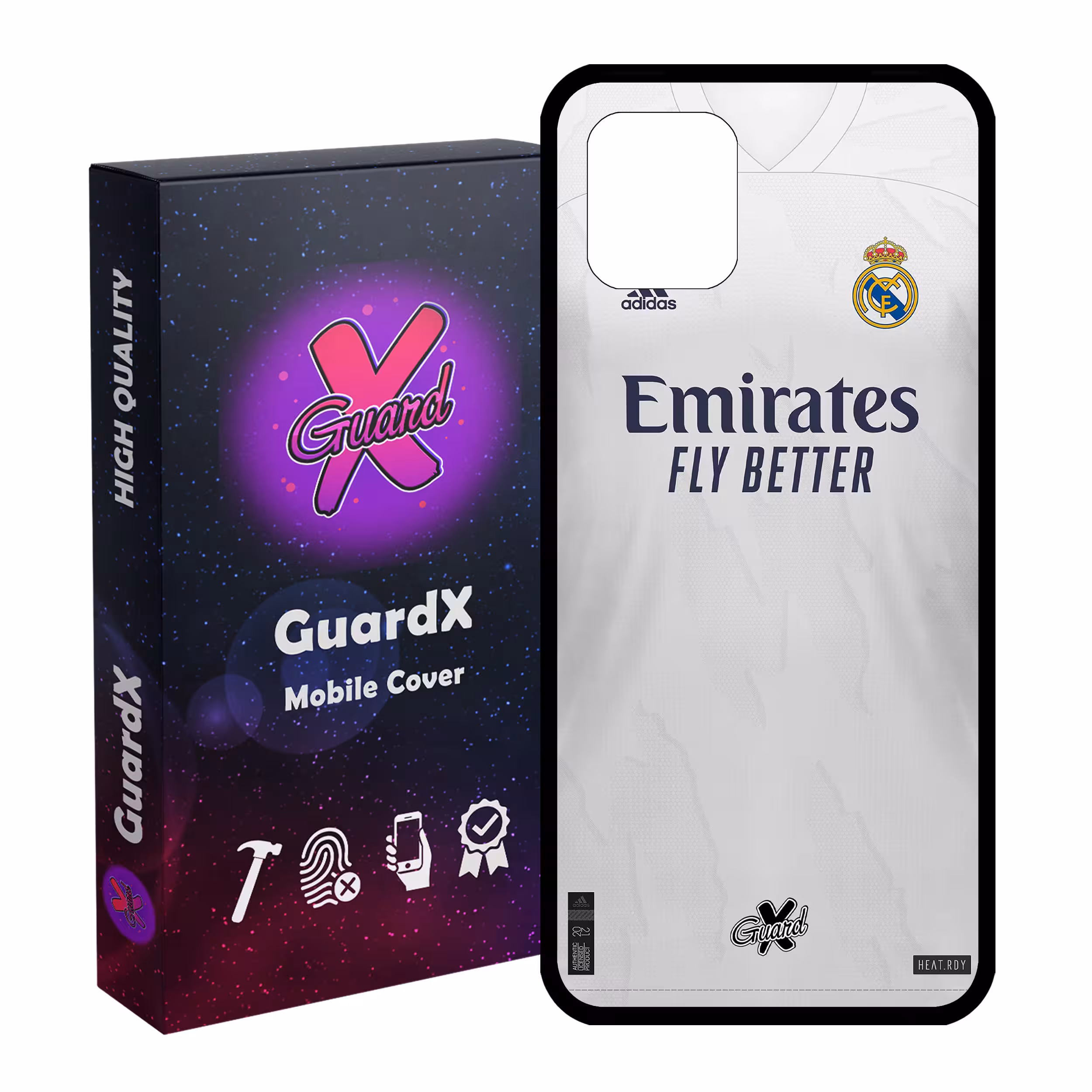 کاور گارد ایکس طرح Real Madrid مدل Glass10254 مناسب برای گوشی موبایل سامسونگ Galaxy Note 10 Lite