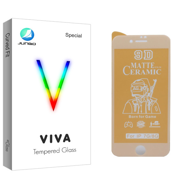محافظ صفحه نمایش سرامیکی  جانبو مدل Viva Glass مناسب برای گوشی موبایل اپل iphone 7 / 8 | کالا برتری