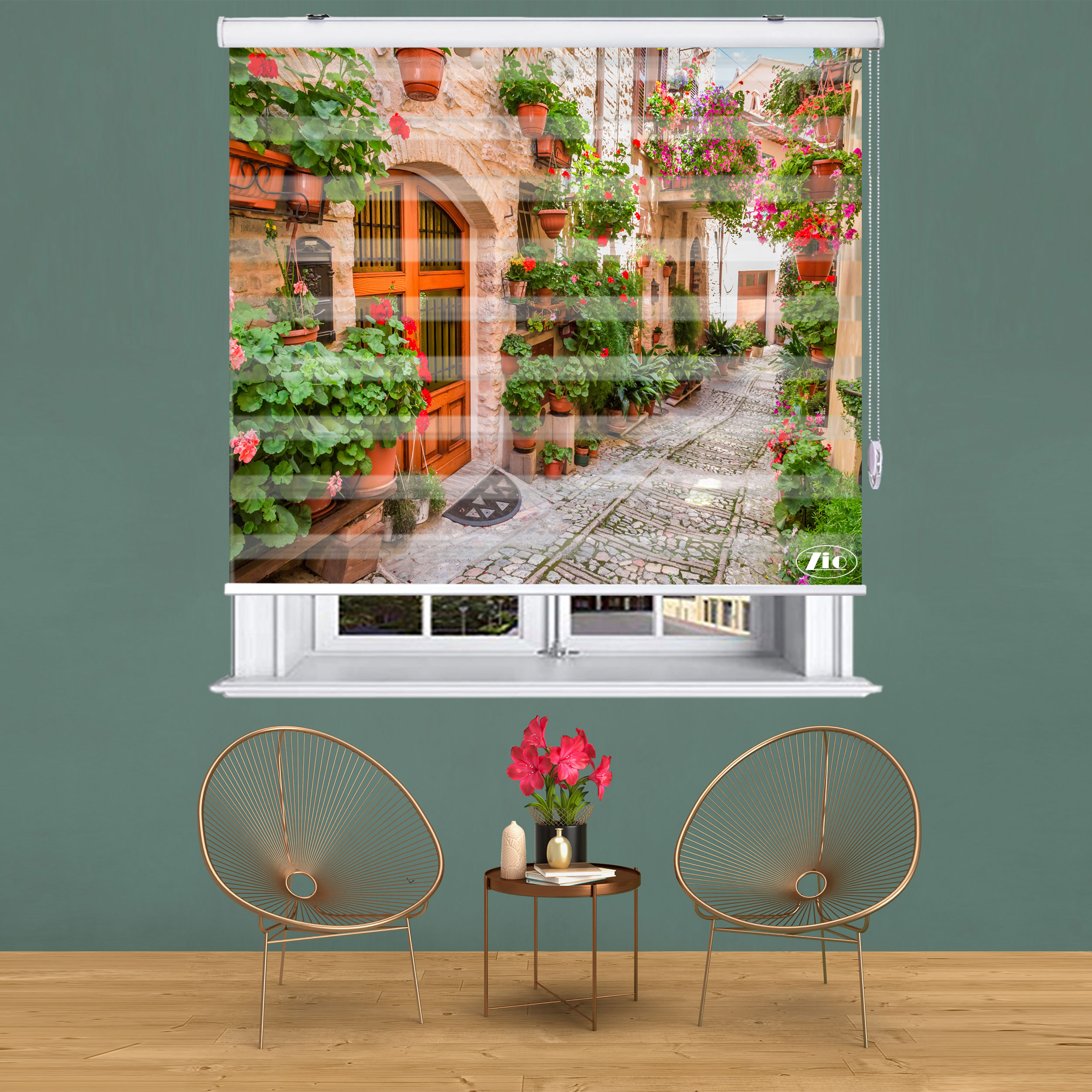  پرده زبرا زیو مدلL5045 سایز 100x150 سانتی متر