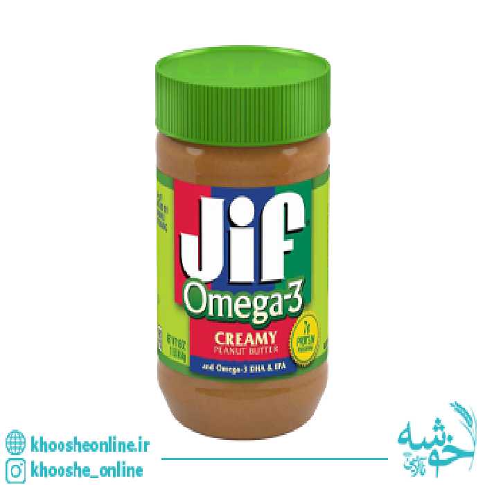 کره بادام زمینی جیف امگا 3 JIF GREEN