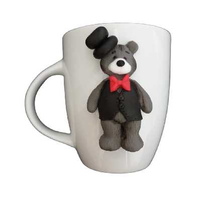 ماگ مدل عروسکی طرح آقا خرسه کد R141