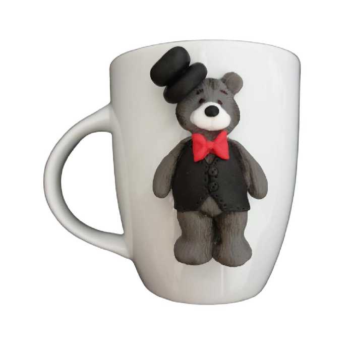 ماگ مدل عروسکی طرح آقا خرسه کد R141