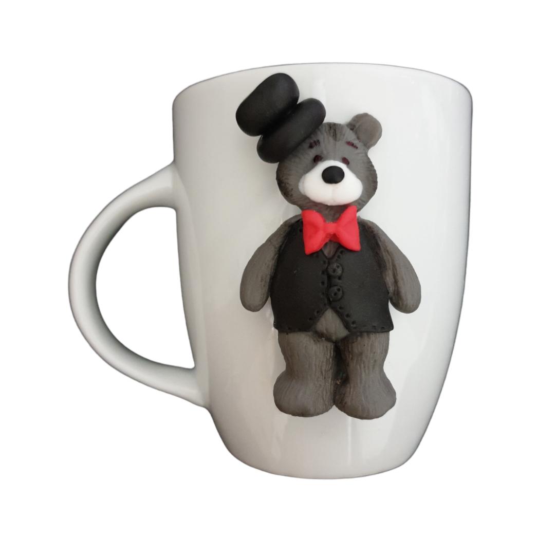 ماگ مدل عروسکی طرح آقا خرسه کد R141