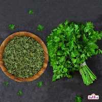 جعفری خشک اعلا 100 گرمی اعتماد امسالی و تازه(سبزی جعفری)