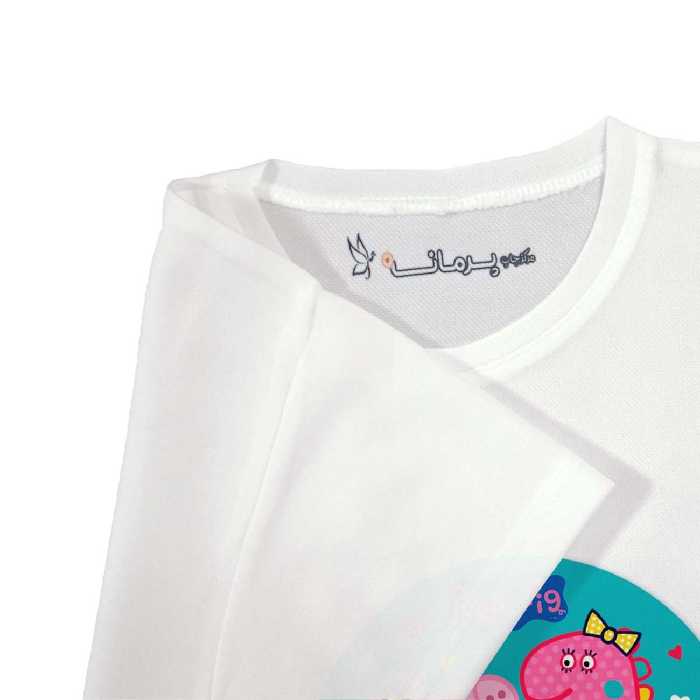 تی شرت بچگانه پرمانه طرح پپا پیگ کد pmt.4761