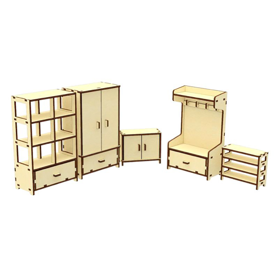 ماکت دکوری مدل اتاق رختکن مجموعه 5 عددی