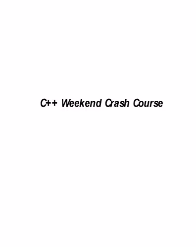 خرید و دانلود نسخه کامل کتاب C   Weekend Crash Course