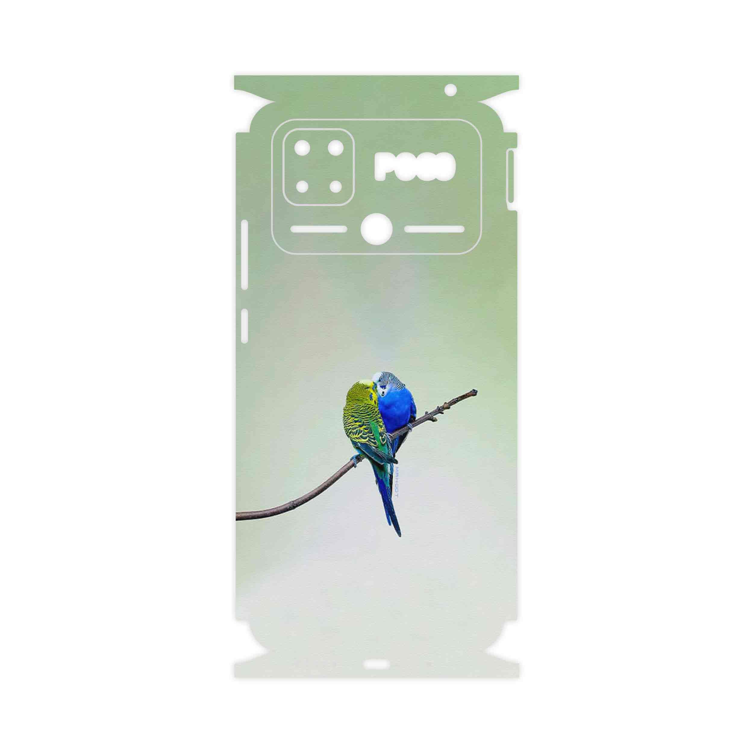 برچسب پوششی ماهوت مدل Lovebird-FullSkin مناسب برای گوشی موبایل شیائومی Poco C40