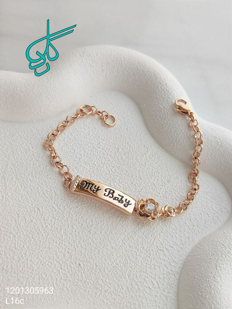 خرید دستبند زنانه پلاک دار مارک ژوپینگ کیفیت عالی طرح گل کد 1515564 کد 1216460 - ردگل