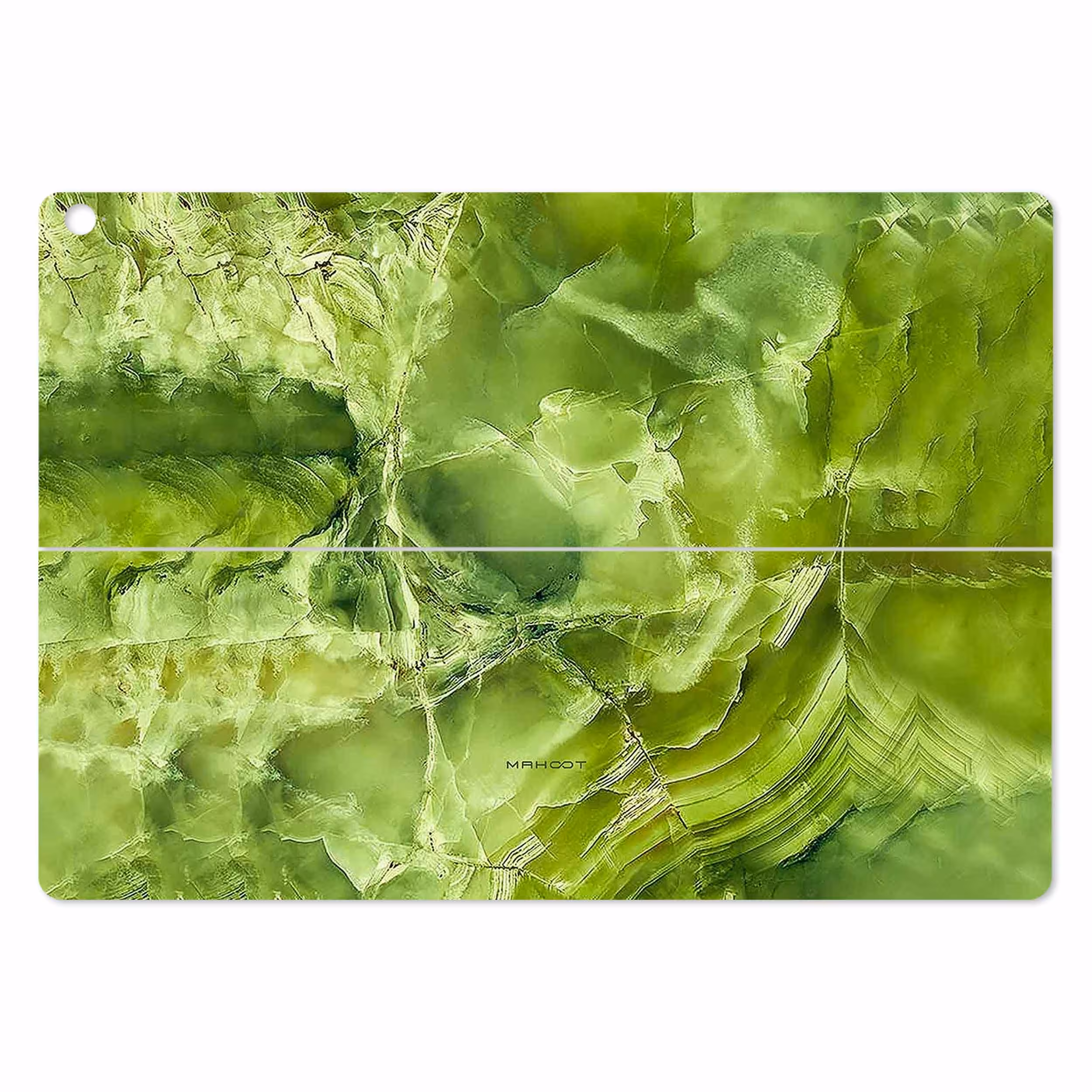 برچسب پوششی ماهوت مدل Green Crystal Marble مناسب برای تبلت ایسوس Transformer 3 Pro 2016