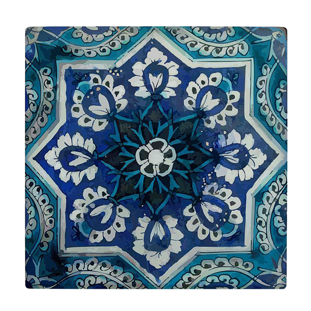 کاشی کارنیلا طرح کاشی سنتی مدل لوحی کد WKB806 