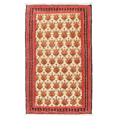 گلیم قدیمی دستباف ذرع و نیم سی پرشیا کد 187395