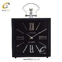 ساعت رومیزی اورجینال آرتمیس آلیاژ فلزی مشکی| کد رفرنس 20158، مدل: 2030Black Silver