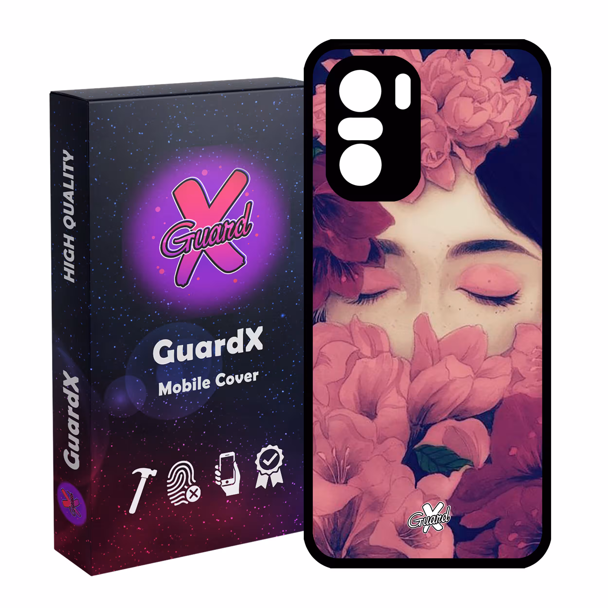 کاور گارد ایکس طرح Girl مدل Glass10027 مناسب برای گوشی موبایل شیائومی Poco F3/MI 11X/MI 11X Pro/Redmi K40/K40 Pro