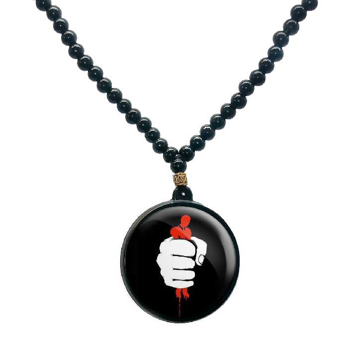 گردنبند پرمانه کد pmd.3545 مدل دو طرفه