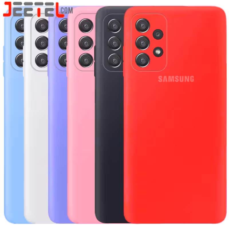 کاور سیلیکونی تک رنگ اورجینال Samsung Galaxy A52 / A52S مدل پاک کنی اصل (متریال ویتنام)