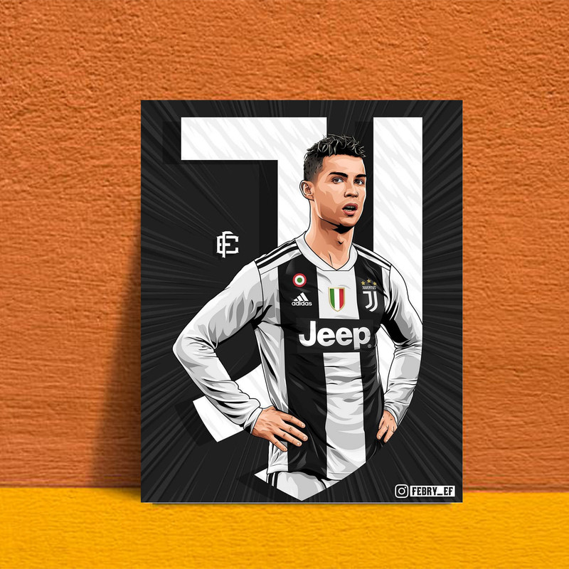 تابلو شاسی مدل کریستیانو رونالدو کد FS22 | دنیای قاب