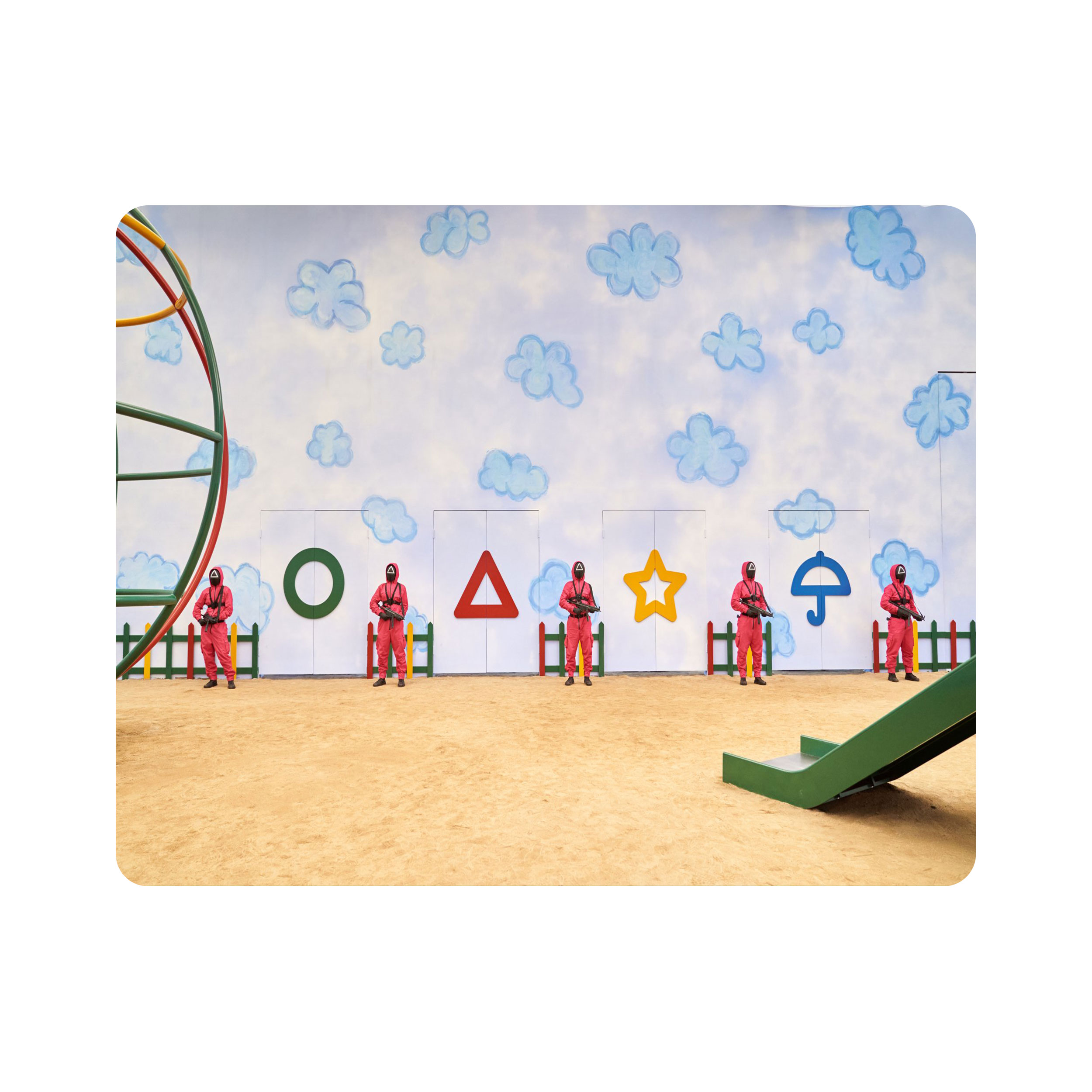 ماوس پد اطلس آبی طرح فیلم بازی مرکب مدل T6640