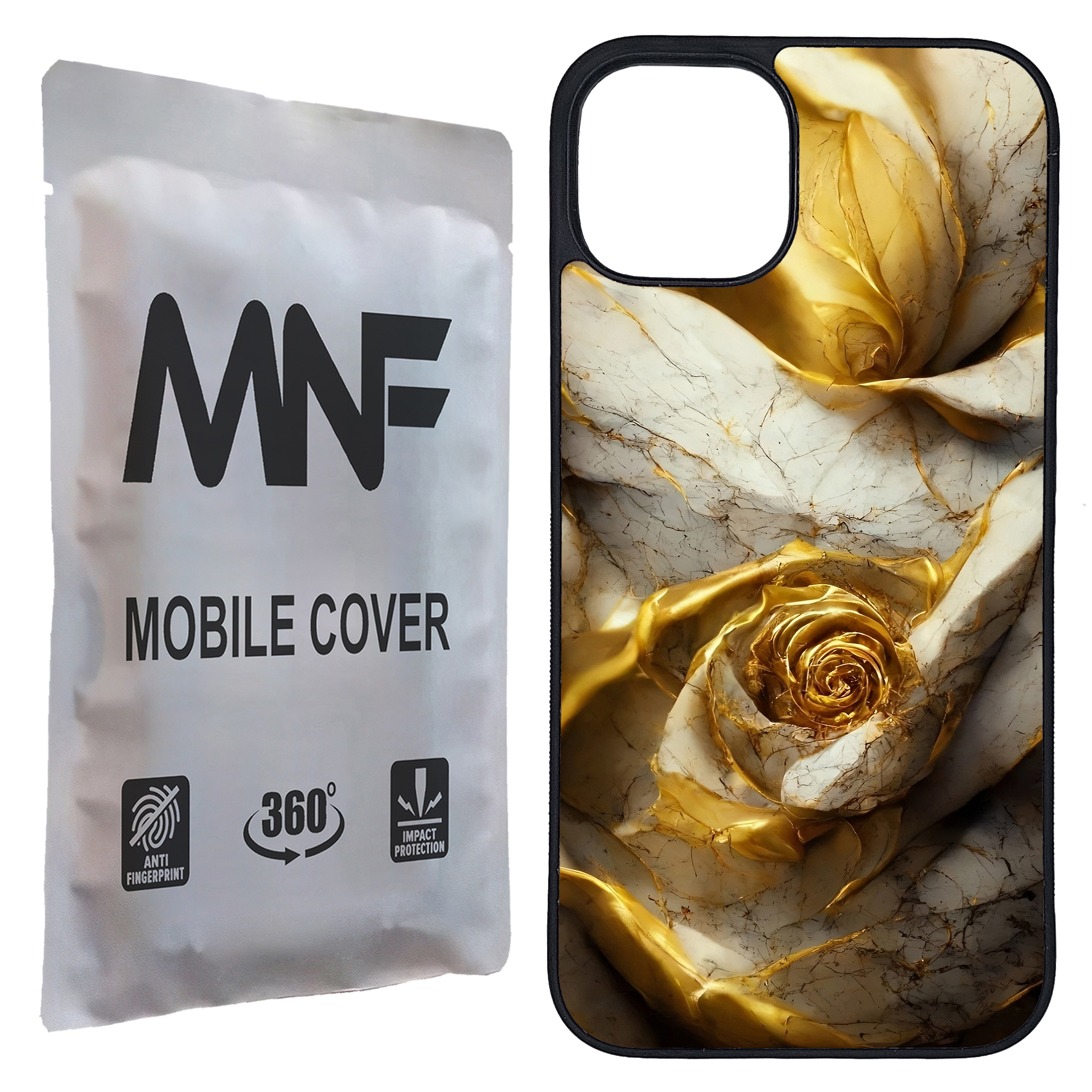 کاور ام ان اف طرح گل سنگی کد P-023 مناسب برای گوشی موبایل اپل iPhone 13