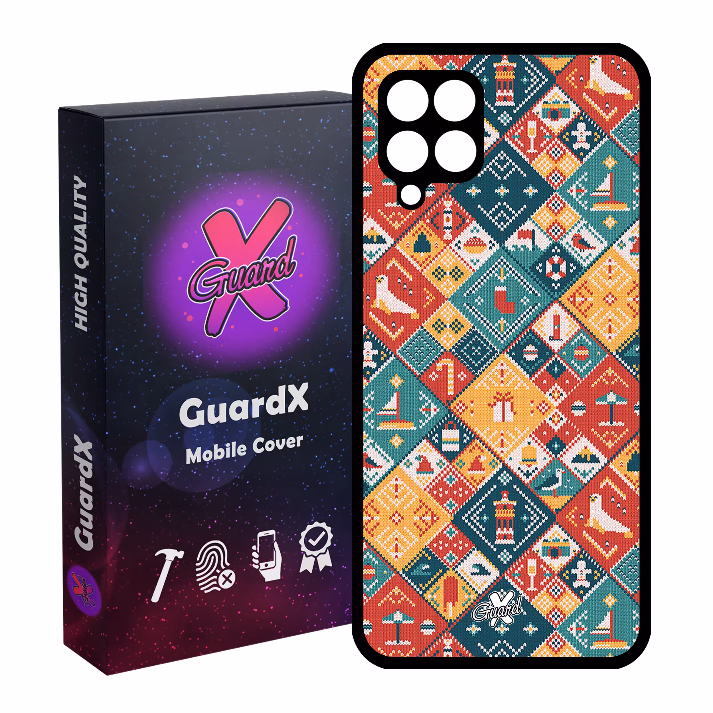 کاور گارد ایکس طرح Pattern مدل Glass10168 مناسب برای گوشی موبایل سامسونگ Galaxy A12