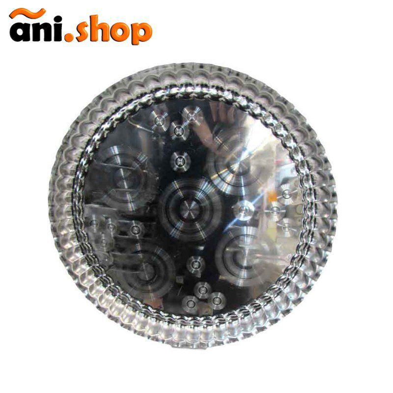 سینی استیل گرد لب کنگره سایز 3 ez-201