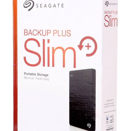 هارد اکسترنال سیگیت مدل Backup Plus Slim ظرفیت 2 ترابایت بدنه فلزی گارانتی یکسال