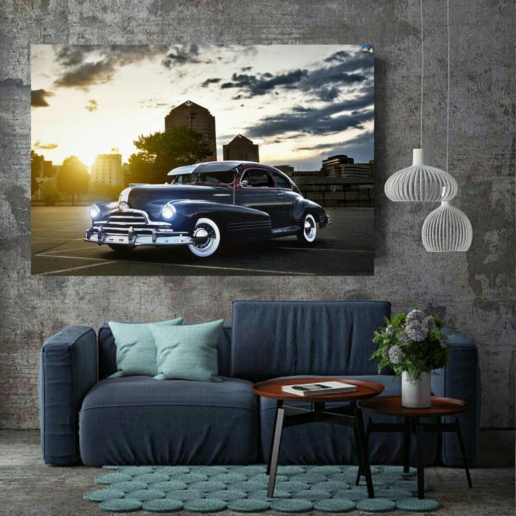 تابلو بوم طرح ماشین کلاسیک مدل SDB554