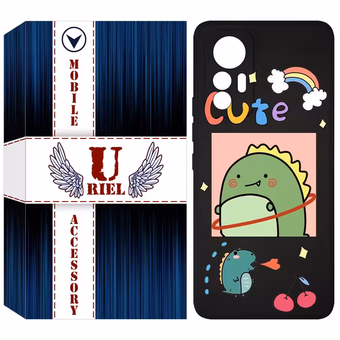 کاور یوریل مدل KSH کد 20 طرح دایناسور مناسب برای گوشی موبایل شیائومی 12 Lite