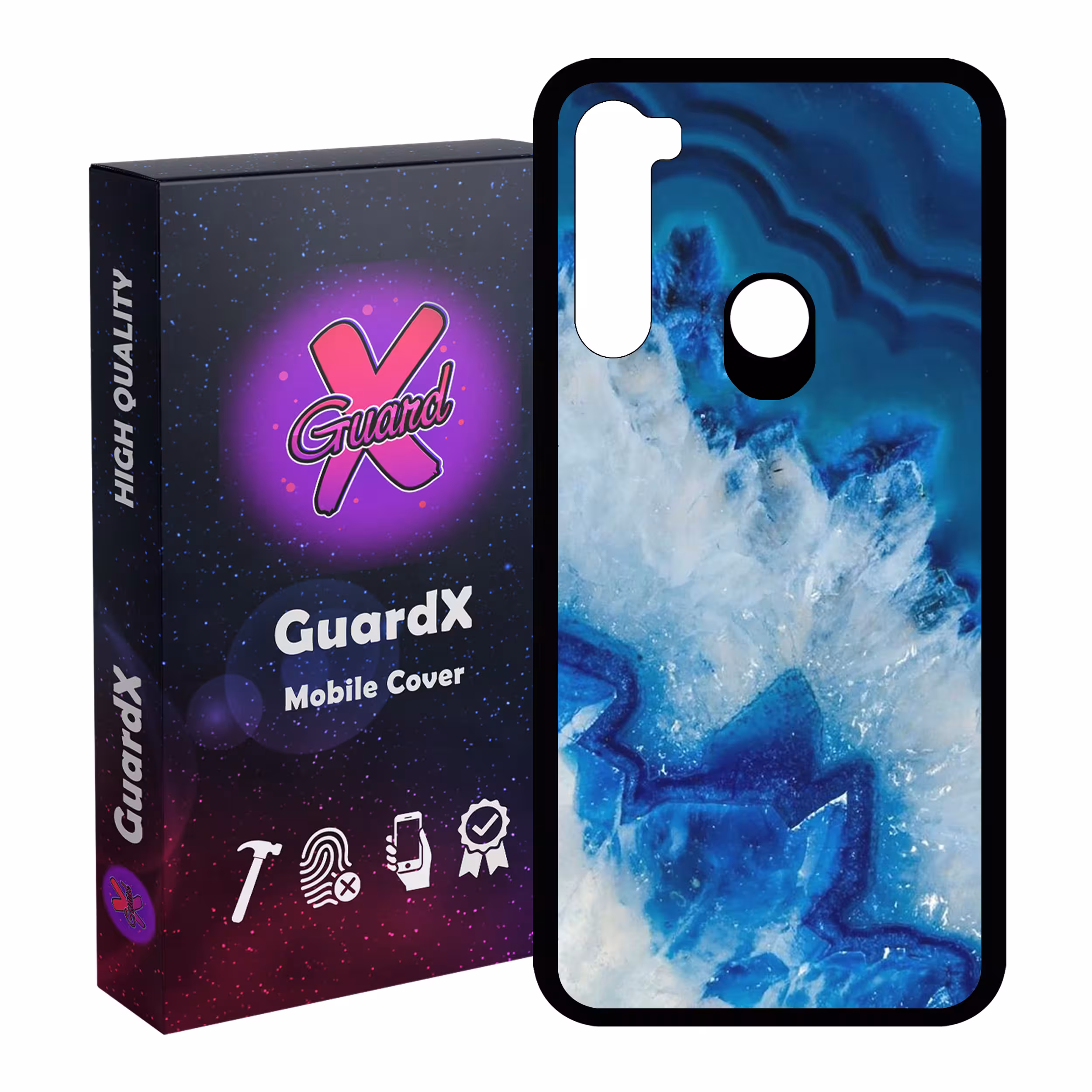 کاور گارد ایکس طرح Blue مدل Glass10407 مناسب برای گوشی موبایل شیائومی Redmi Note 8