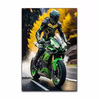 تابلو شاسی گوفی مدل موتورسیکلت موتو جی پی Motorcycle Moto GP Yamaha کد MOTO3 | دنیای قاب