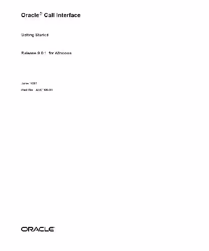 خرید و دانلود نسخه کامل کتاب Oracle Call Interface Getting Started