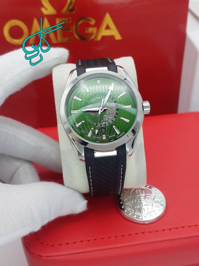 خرید ساعت مردانه امگا سی مستر موتور اتومات ساخت ژاپن جنس استیل رنگ ثابت و ضدحساسیت جنس شیشه سافایر ضدخش کد 1918160 - ردگل
