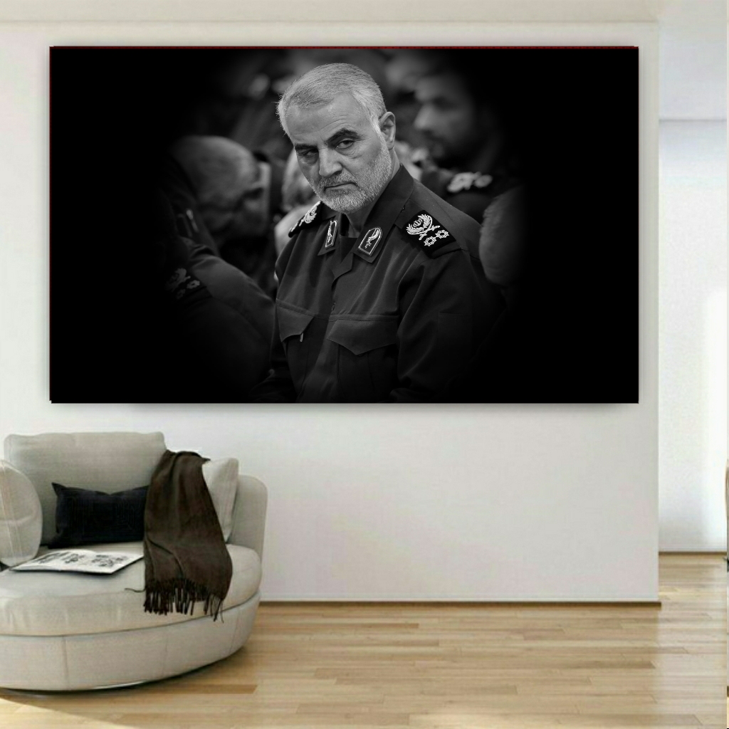 تابلو شاسی طرح حاج قاسم سلیمانی مدلSDT123