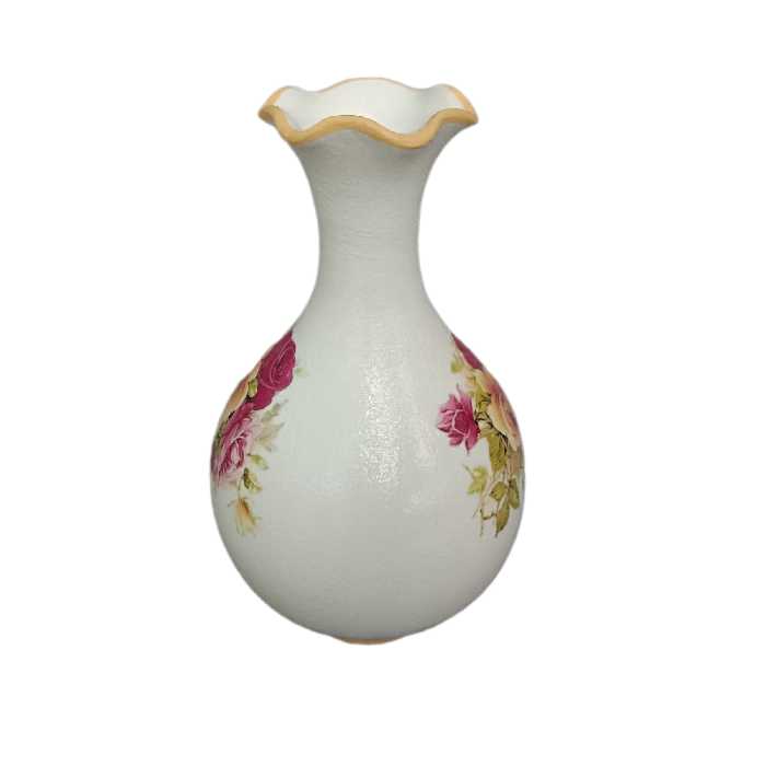 گلدان سفالی مدل گل رز کد 14