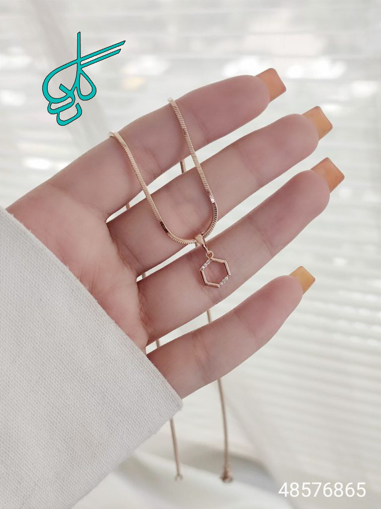 خرید گردنبند شش ضلعی جدید مارک ژوپینگ رنگ ثابت ضد حساسیت کیفیت عالی کد 1515607 - ردگل