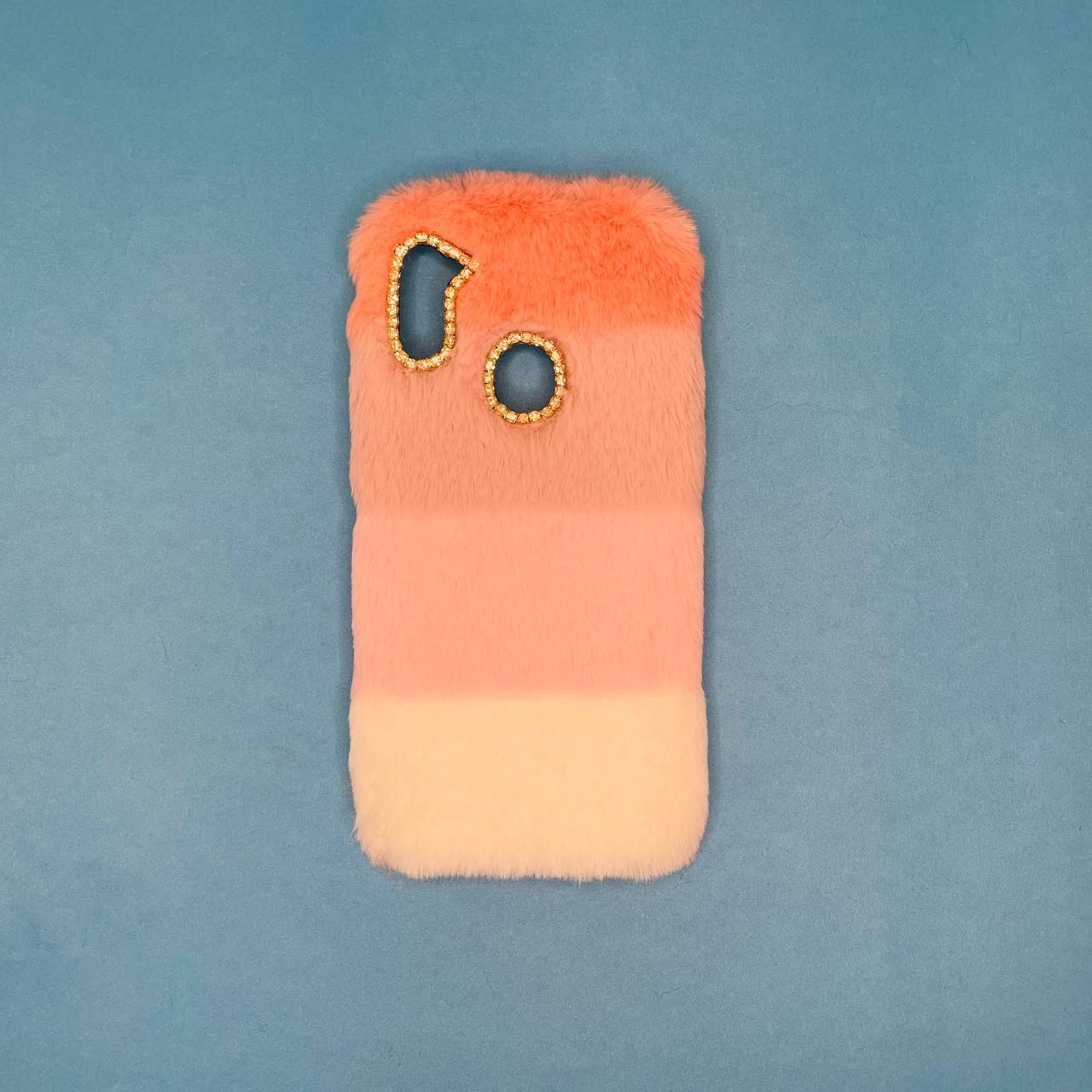  کاور مدل پشمالو طرح رنگین کمان مناسب برای گوشی موبایل سامسونگ Galaxy A11