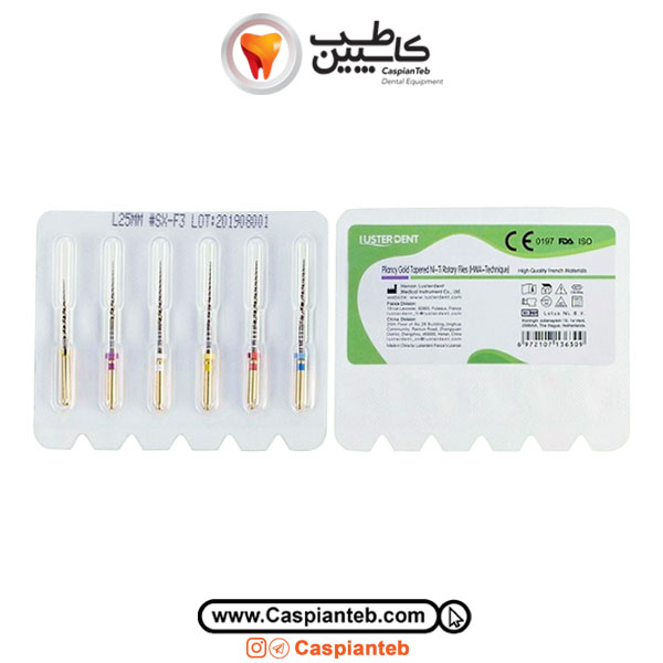 فایل روتاری گلد لاستردنت طول 31 میلیمتر Pliancy Gold Luster Dent