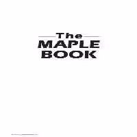 خرید و دانلود نسخه کامل کتاب The MAPLE book