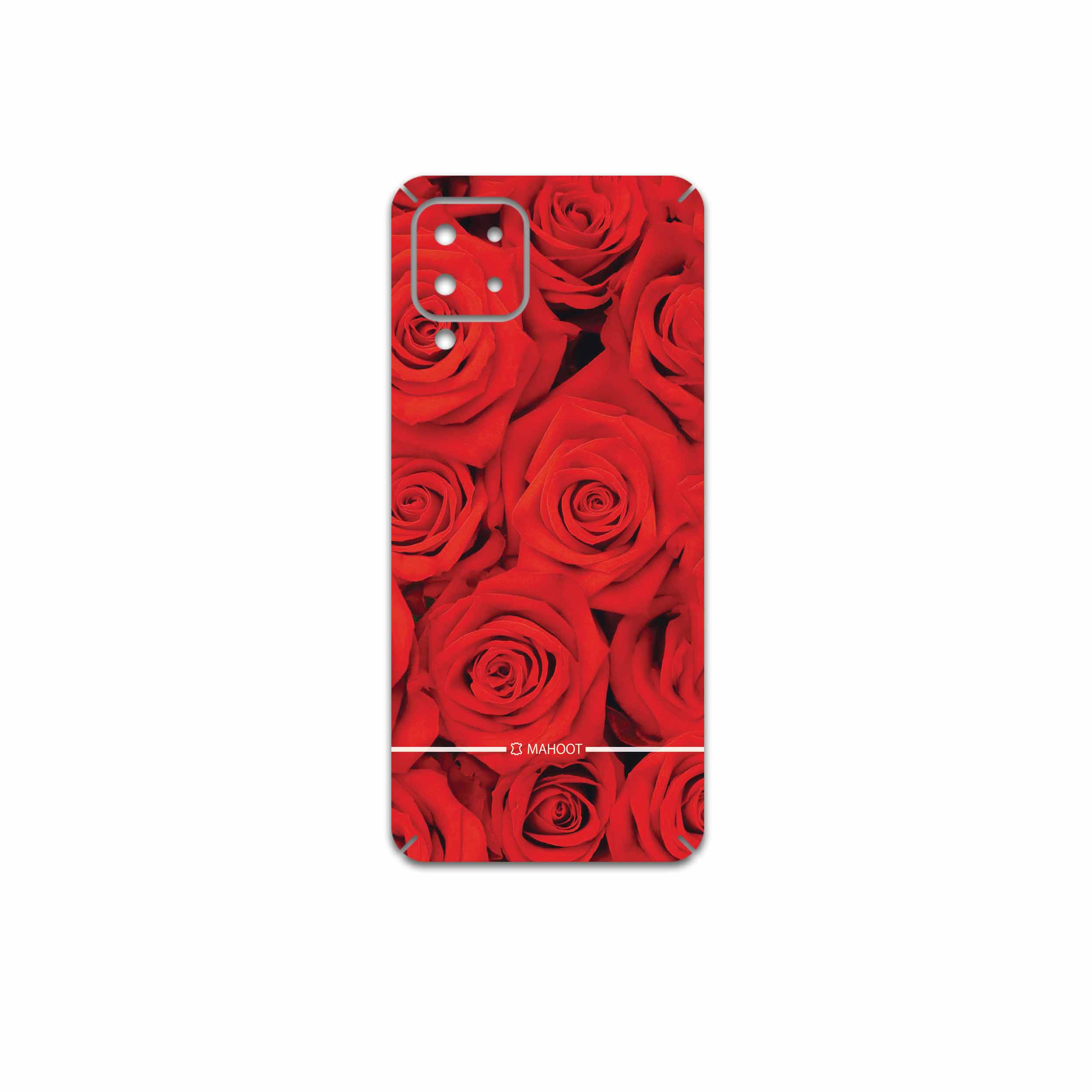 برچسب پوششی ماهوت مدل Red-Flower مناسب برای گوشی موبایل سامسونگ Galaxy A22 4G