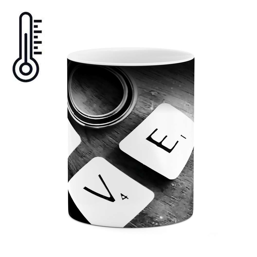 ماگ حرارتی طرح عاشقانه مدل mgh03343