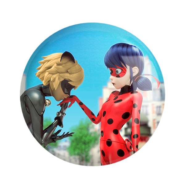 پیکسل خندالو طرح دختر کفشدوزکی و پسر گربه ای کد 3470 