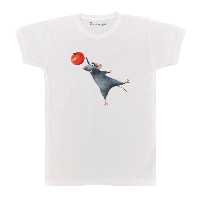 تی شرت آستین کوتاه بچگانه پرمانه طرح موش سر آشپز کد pmt.6995