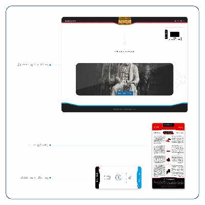 برچسب پوششی ماهوت مدل Ferdowsi-Logo مناسب برای تبلت سونی Xperia Z2 Tablet LTE 2014