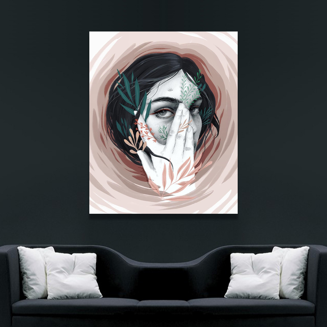 تابلو بوم مدل نگاه دختر کد VND-67